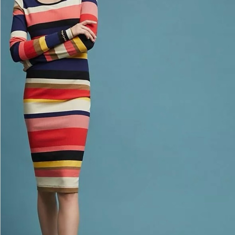 NWT Anthropologie Plenty by Tracy Reese Column Dress Size S